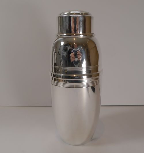Art Deco Silver Plated Cocktail Shaker by C S Green & Co.