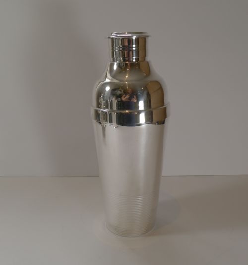 Luc Lanel for Christofle, Ondulations Cocktail Shaker, C.1935