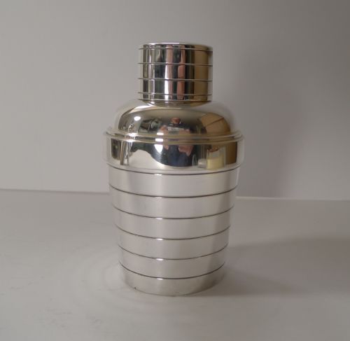 Rare French Individual Cocktail Shaker with Lemon Squeezer - Deschamps Freres