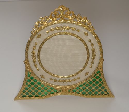 Magnificent French Gilded Bronze & Enamel Picture Frame C.1900