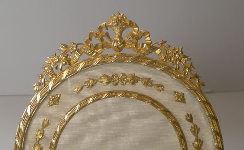 fig 1. Magnificent French Gilded Bronze & Enamel Picture Frame c.1900