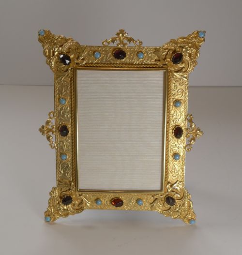 Magnificent French Gilded Bronze Picture Frame C.1900