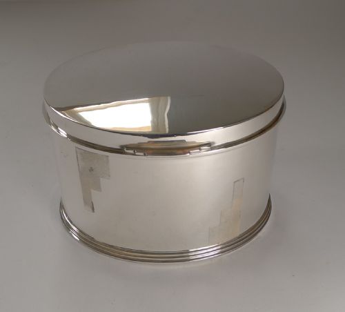 Art Deco Silver Plated Biscuit Box by Mappin and Webb C.1925