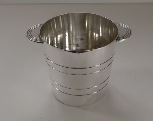 Modernist Silver Plated Ice Bucket / Pail by Elkington & Co. C.1963