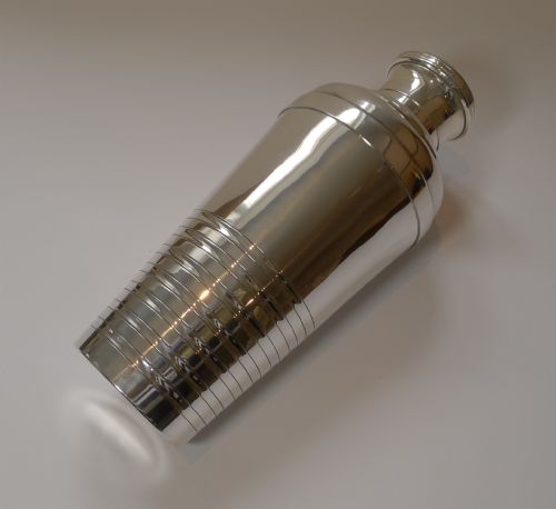fig 1. Stylish Art Deco Cocktail Shaker by Christofle, Paris c.1940