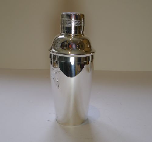 English Art Deco Silver Plated Cocktail Shaker by Elkington & Co.