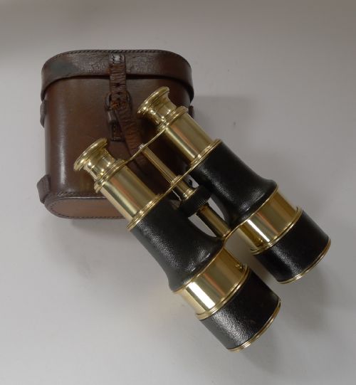 Superb Pair Ww1 Binoculars and Case - British Officer's Issue - 1916 - Lemaire, Paris