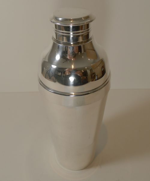 fig 1. Luc Lanel for Christofle, Ondulations Cocktail Shaker, c.1935