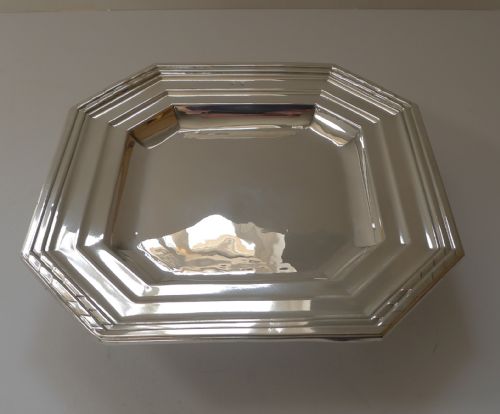 FRENCH ART DECO SILVER PLATED DISH BOWL TAZZA TRAY C1930 - ADDITIONAL PHOTO 6