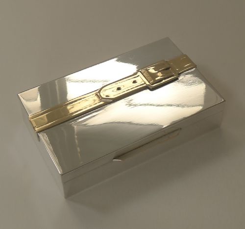 Silver Plated Belt & Buckle Box by Maria Pergay
