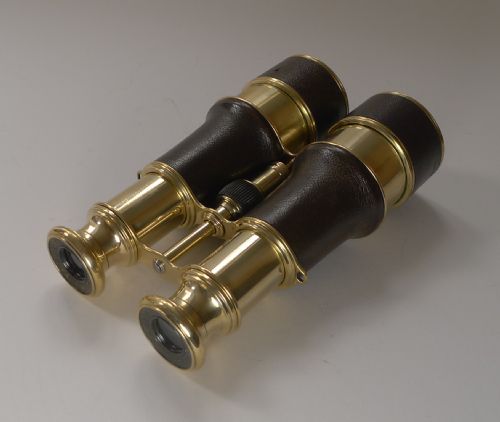 Pair Ww1 British Officer's Binoculars by Lemaire, Paris .C 1916