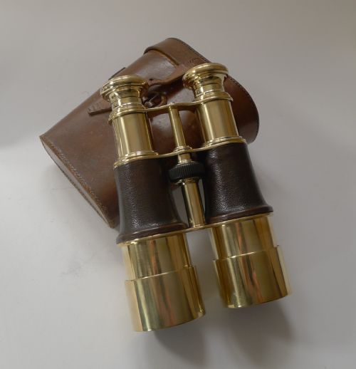 Pair British Military Issued Ww1 Binoculars C.1916