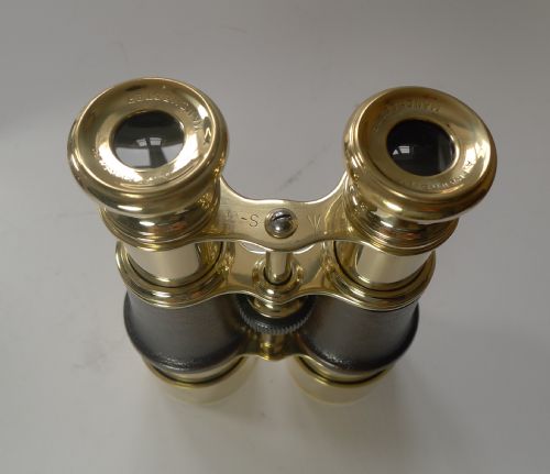 fig 1. Pair British Military Issued WW1 Binoculars c.1916