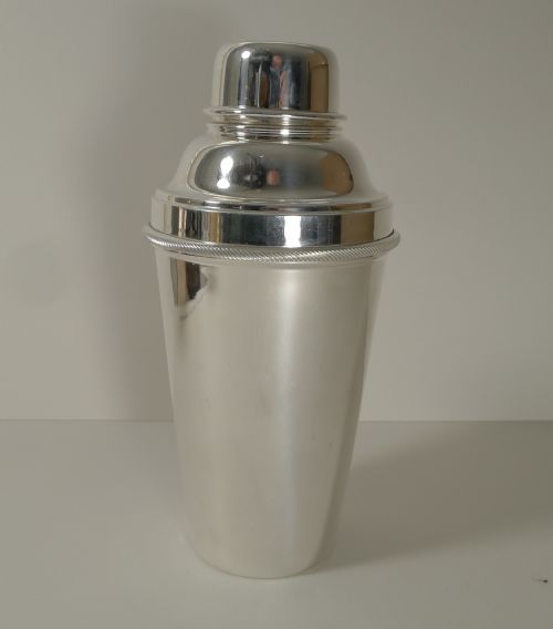 Art Deco Silver Plated Cocktail Shaker by James Dixon & Sons