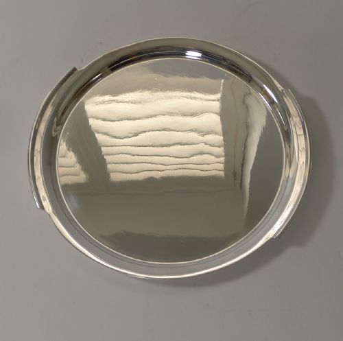 Small English Art Deco Cocktail Tray / Salver by Roberts and Belk