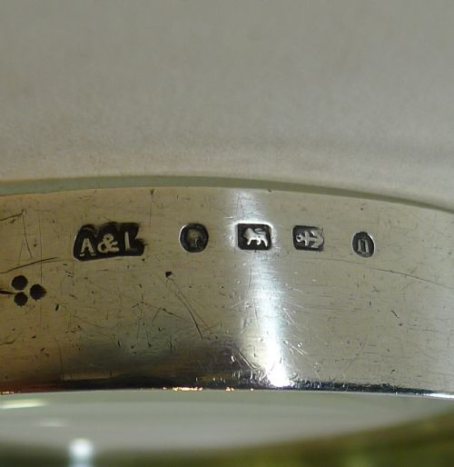 fig 1. Antique English Sterling Silver Magnifying Glass - 1888