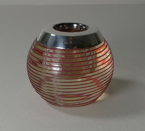 Antique English Match Strike - Sterling Silver - 1902