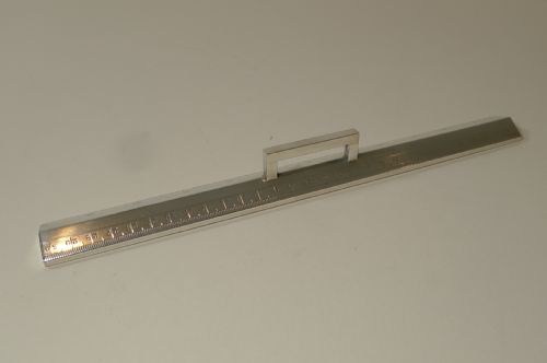 Rare Top-notch Sterling Silver Desk Ruler by J C Vickery