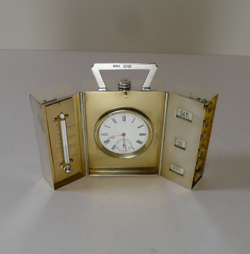 Magnificent English Sterling Silver Travel Compendium - 1895