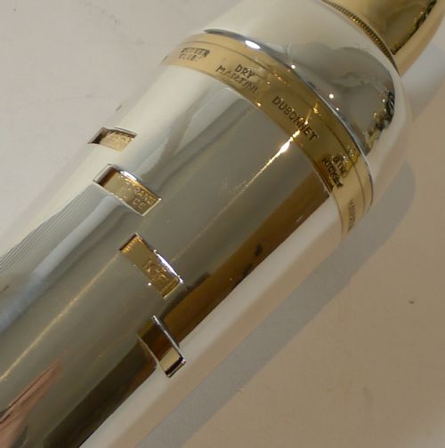 fig 1. Italian Art Deco Silver & Gold Plated Menu Cocktail Shaker