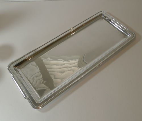 fig 1. Smart Art Deco Rectangular Cocktail Tray by Edouard Deetjen c.1930