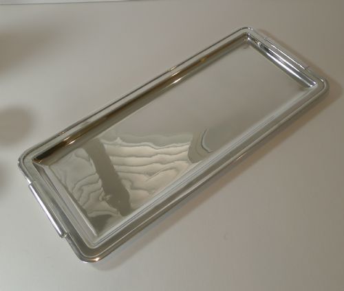 Smart Art Deco Rectangular Cocktail Tray by Edouard Deetjen C.1930