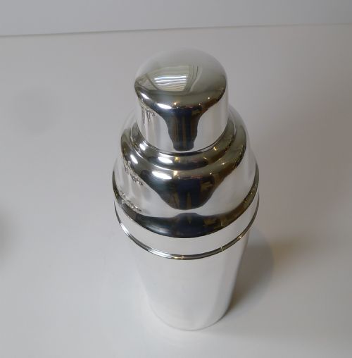 fig 1. Mappin & Webb - Art Deco Silver Plated Cocktail Shaker c.1930's