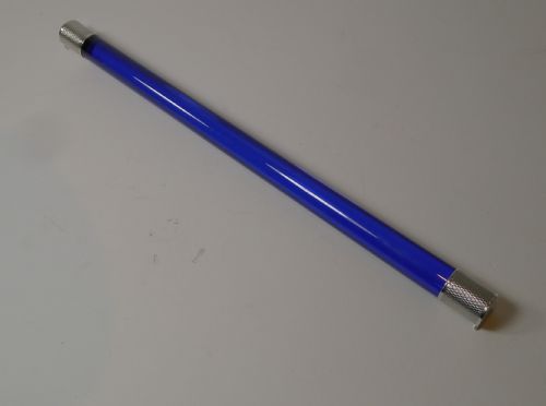 Art Deco Blue Glass & Sterling Silver Ruler - 1927