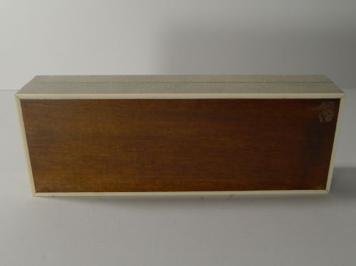 SMART ANTIQUE SHAGREEN GAMING COUNTER POKER CHIP BOX C1920 - ADDITIONAL PHOTO 10