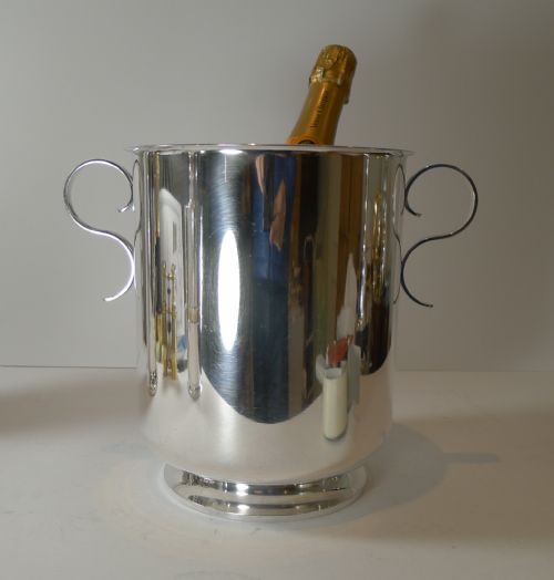 CHRISTOFLE PARIS GALLIA CHAMPAGNE BUCKET WINE COOLER ART DECO PERIOD - ADDITIONAL PHOTO 6
