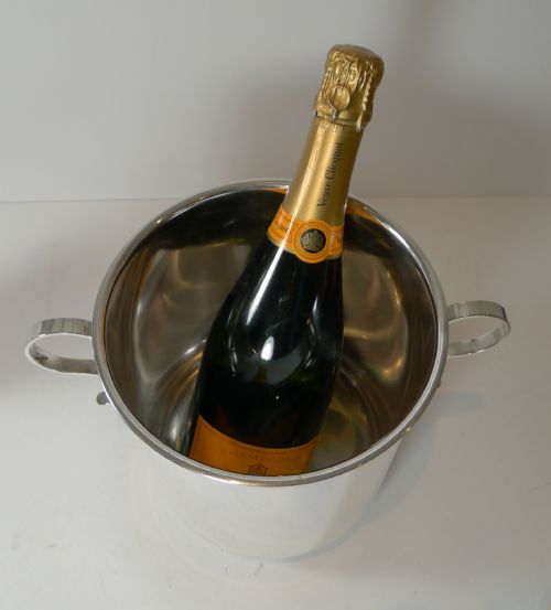 CHRISTOFLE PARIS GALLIA CHAMPAGNE BUCKET WINE COOLER ART DECO PERIOD - ADDITIONAL PHOTO 8