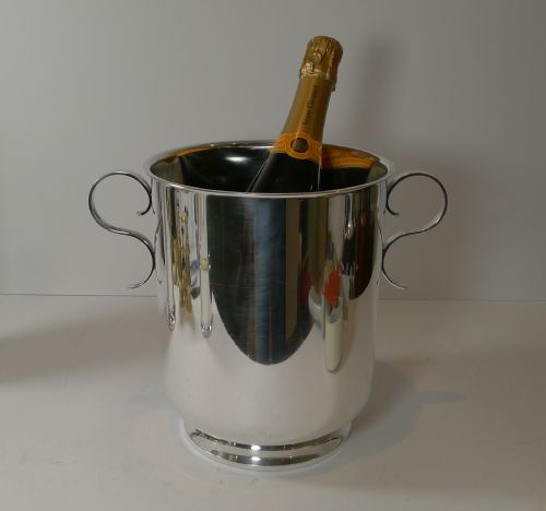 CHRISTOFLE PARIS GALLIA CHAMPAGNE BUCKET WINE COOLER ART DECO PERIOD - ADDITIONAL PHOTO 9