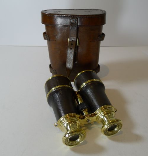 fig 1. Pair WW1 Binoculars - British Officer's Issue by LeMaire, Paris