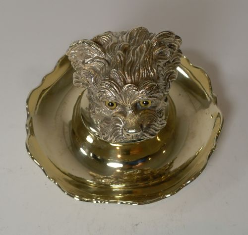 fig 2. Antique Figural Inkwell - Greyfriars Bobby - Dog - c.1880