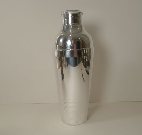 Luc Lanel for Christofle, Ondulations Cocktail Shaker, C.1935