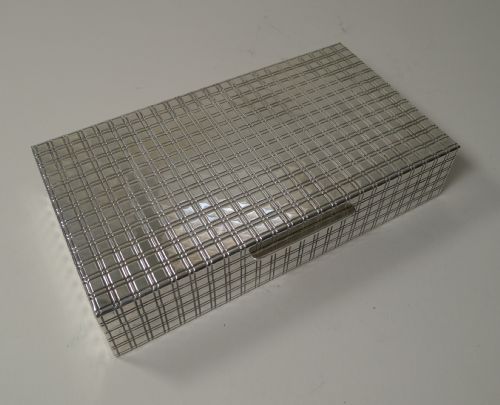 Modernist Italian 800 Silver Desk / Jewellery Box C.1960