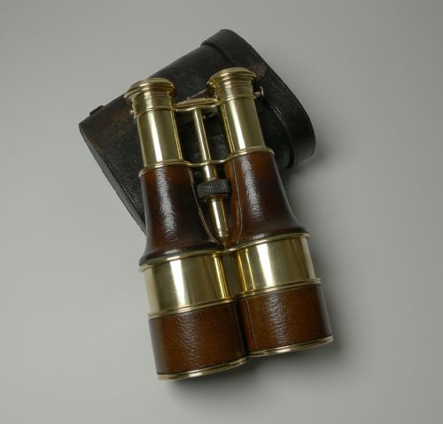Antique English Triple Optic Binoculars - Marine / Theatre / Field C.1900