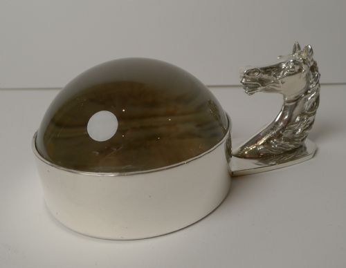 fig 1. Hermes, Paris - Equestrian Horse Head Magnifying Glass c.1960