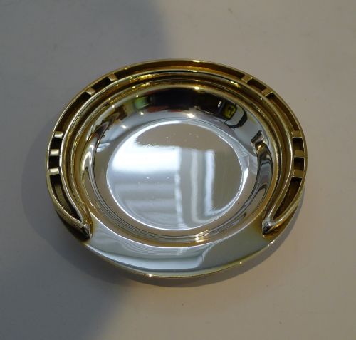 Hermes, Paris - Silver & Gold Plated Horseshoe Dish C.1960