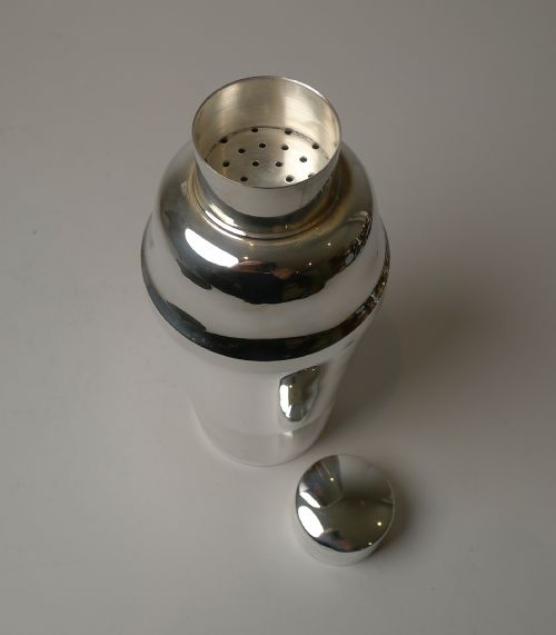 fig 1. French Art Deco Silver Plated Cocktail Shaker c.1930