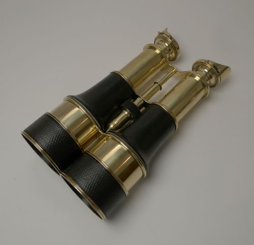 fig 1. Pair Antique English 12 Lens Binoculars c.1915
