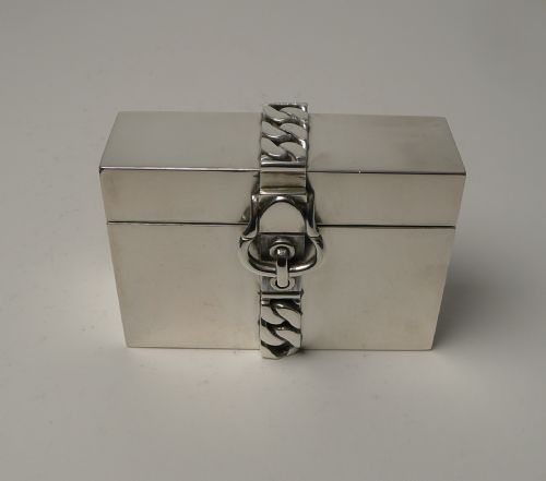 MODERNIST ITALIAN 800 SILVER SMALL PLAYING CARD BOX C19501960 - ADDITIONAL PHOTO 1