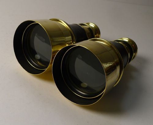 fig 2. Fine Antique English Binoculars by J H Steward, London c.1915