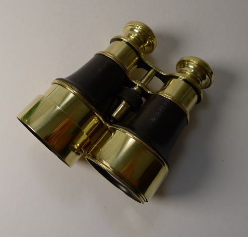 fig 3. Fine Antique English Binoculars by J H Steward, London c.1915