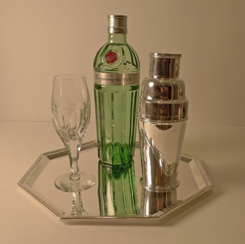 fig 1. Art Deco Silver Plated Cocktail Shaker by Elkington - 1934