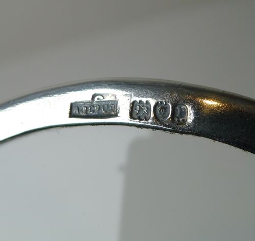 fig 1. Asprey Art Deco Sterling Silver & Shagreen Magnifying Glass