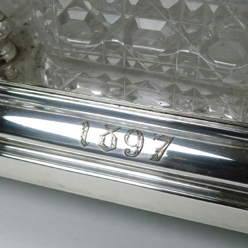 fig 1. Unusual Late Victorian Silver Plated Tantalus - 1897