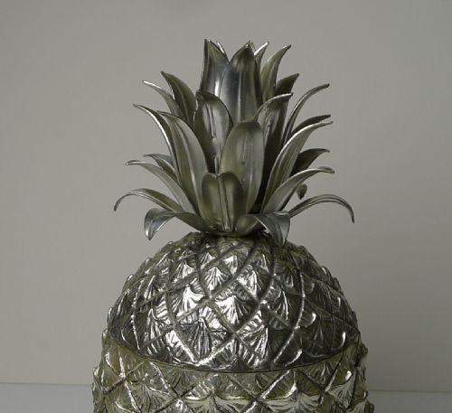 fig 1. Novelty Italian Pineapple Ice Bucket by Mauro Manetti, Florence