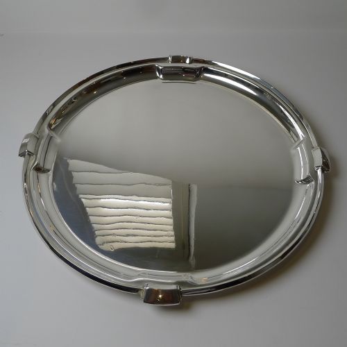 Smart Art Deco Silver Plated Cocktail Tray by Walker & Hall