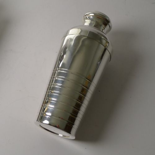 fig 1. French Art Deco Silver Plated Cocktail Shaker c.1930's